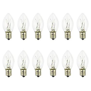 Imagem de Himalayan Glow Lâmpada de sal do Himalaia, lâmpada de substituição de sal do Himalaia, soquete E12, lâmpadas incandescentes de longa duração - pacote com 12, rosa, modelo: 1651B