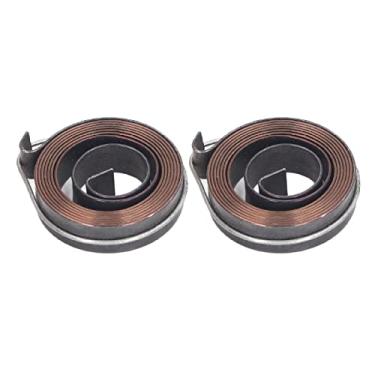 Imagem de 2pcs Broca Prensa Molas de Quill Ratamento Bobina de Retorno Mola 0,8x10 Gancho Duplo 37 Mm Diâmetro Externo Eficientes Vácuo Prático Bancada de Metal Bancada Horizontal Vertical