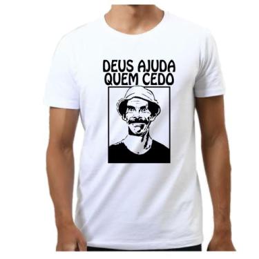 Imagem de Camiseta camisa masculina senhor madruga Deus ajuda turma chaves - Dog