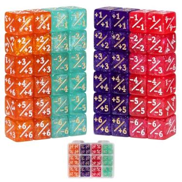 Imagem de FIGURESLAB 48PCS 12mm MTG Dice Life Counters Set for Magic The Gathering, Small MTG Tokens Loyalty Dice with Box, Compatible with Magic Card Game Accessories CCG Creature Stats