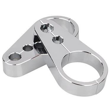 Imagem de BID4ZE Cabo de embreagem de guidão Suporte de braçadeira de linha de freio 3,5 cm para Harley Dyna Touring Electra Glide Road Glide Road King Street Glide Softail, cromado