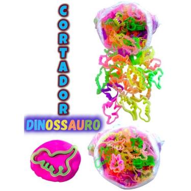 Imagem de 20 Cortador Dinossauro Forminha De Massinha Modelar Molde Lembrancinha