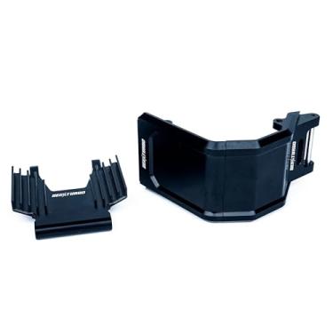 Imagem de BeaxTurbo Racing Upgrade Parts CNC Aluminum 7075 Crash Structure/Pull Rod Knuckle/Skid PLT for losi pro Moto mx 1/4 (Black)