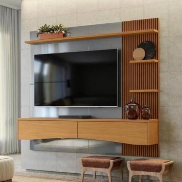 Imagem de Painel para Tv até 65 polegadas Europa Lukaliam, CINZA / TAUARI