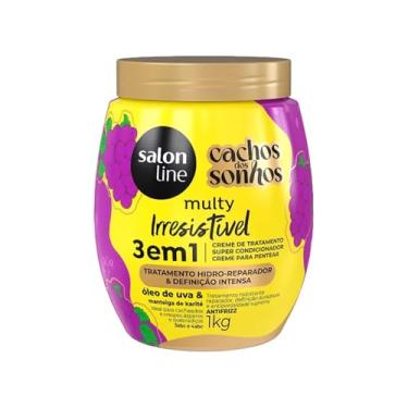 Imagem de Salon Line, Creme de Tratamento, Cacho dos Sonhos, Multy Uva, Vegano - Para Cabelos Ondulados, Cacheados e Crespos, 1kg