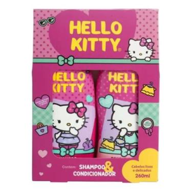 Imagem de Kit Cia Natureza Shampoo + Condicionador Hello Kitty - Cabelos Lisos -