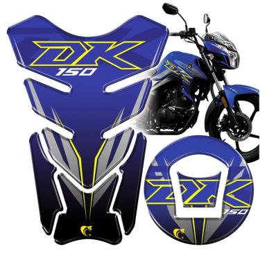 Imagem de Protetor De Tanque E Bocal Adesivo Moto Haojue Dk 150 Azul Cor Azul