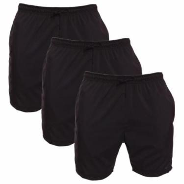 Imagem de Kit 3 Shorts Masculino Tactel Praia Verão Corrida Academia Treino - Br