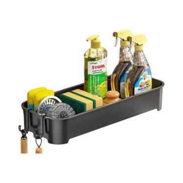 Imagem de Organizador De Pia De Cozinha Em Plástico ABS Com Escorredor, Suporte 