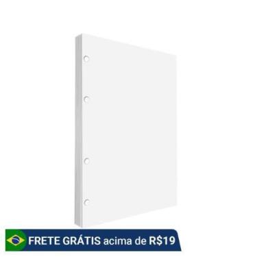 Imagem de Refil para fichario folhas brancas sem pauta 80 folhas 90g jandaia