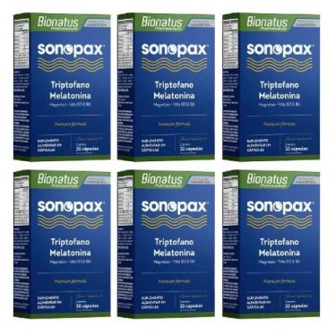 Imagem de Kit Bionatus Sonopax Com 6 Caixas De 30 Cápsulas Cada