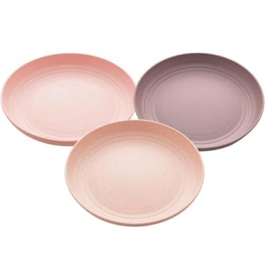 Imagem de Prato Raso de Bambu e PP Lines Sortido 23cm - Lyor