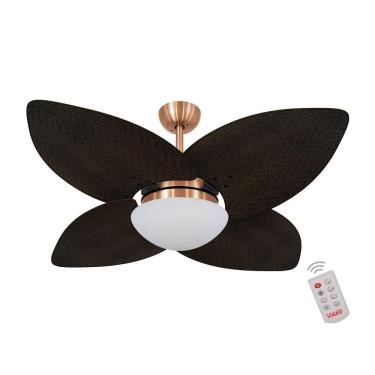 Imagem de Ventilador de Teto Casa H 4 Pás 3 Velocidades Cobre Dormamu com Controle Remoto e Chave...
