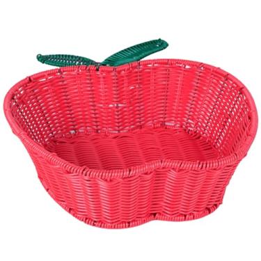 Imagem de Cesta de frutas pequena, cesta de frutas de tecido respirável, recipiente de armazenamento de alimentos lavável para cozinha