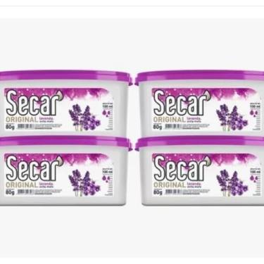 Imagem de Evita Mofo Desumidificador Anti Mofo Secar 80g Lavanda - Kit 4unidades