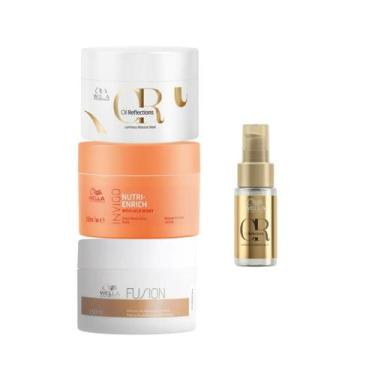 Imagem de Wella Cronograma Fusion 150ml + Enrich 150ml + Oil 150ml + Oleo 30ml -