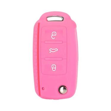 Imagem de Capa Remota Sem Chave De Silicone Para VW Caddy Golf Jetta Polo Passat