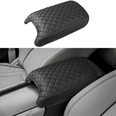 Imagem de DEYTOP Capa de console central para Acura RDX 2019-2025 acessórios capa de apoio de braço para Acura RDX 2025 acessórios protetor de apoio de braço de couro anti-arranhões (preto com almofada, 19-24)