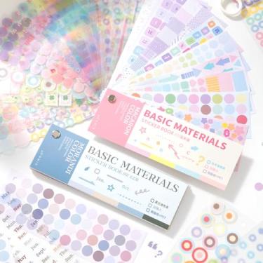 Imagem de Prstincol Livro de adesivos fofos, 60 folhas de glitter adesivos decorativos estéticos para álbuns, estrelas coração letra glitter adesivos autoadesivos para photocards, diário, álbum de recortes (2