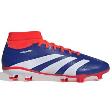 Imagem de adidas League Sock Botas de Futebol Firm Ground Tênis, Azul lúcido, branco/vermelho solar, 43