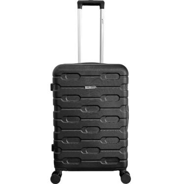 Imagem de Mala de Viagem Porte Grande Rodas 360° ABS Cadeado TSA Texturizada Cruzeiro 1015-M28-Unissex