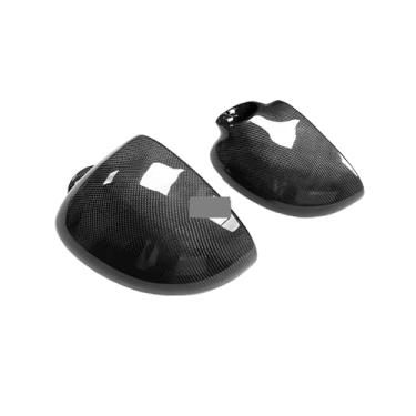 Imagem de Capas de espelho retrovisor lateral de substituição compatíveis apenas para 99-06 E46 M3, revestimento de fibra de carbono estilo OEM