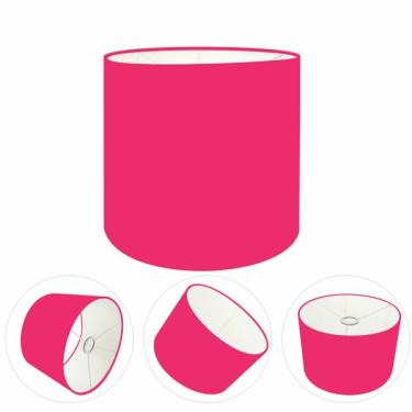 Imagem de Cúpula Abajur Cilíndrica Cp-8009 Ø25x20cm Rosa Pink