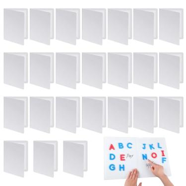 Imagem de Motipuns 24 quadros magnéticos dobráveis para atividades apagáveis a seco, quadro magnético dobrável, apagável a seco, projeto de aprendizagem, quadro branco dobrável para estudantes, escola, sala de