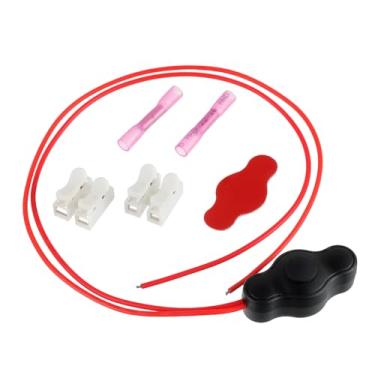 Imagem de EPLZON Interruptor de botão de pressão à prova d'água de 12 V com conector rápido fita 3M para iluminação LED em motocicletas, carros, caminhões, quadriciclos, carrinhos de golfe e mais