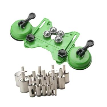 Imagem de Ｂｅｓｇａ Guia de Serra Copo para Furadeira, Furação, Centralização Multifuncional, Gabarito para Serra Copo para Azulejos E Cerâmica, com Brocas, Tamanho real