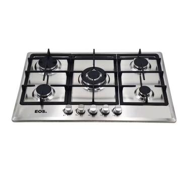Imagem de Fogão Cooktop Inox A Gás 5 Bocas 1 Dupla Ecg05 Bivolt - Eos B163916 Bivolt