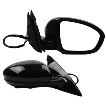 Imagem de Dasbecan Espelho lateral do passageiro compatível com Nissan Altima 2019-2023 câmera de ponto cego com sinal de seta aquecido 2019-2023 ajuste de potência retrovisor direito 10 pinos preto substitui