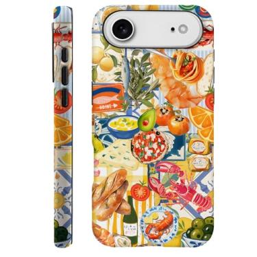 Imagem de DAIZAG Capa compatível com Z10MJ Air, capa de proteção contra choque durável para meninas e mulheres, colagem comida peixe amarelo brilhante