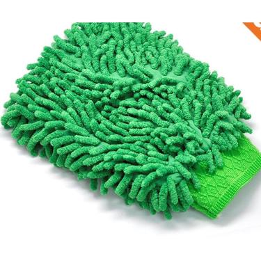 Imagem de Luva de microfibra para lavar carro e limpeza domestica