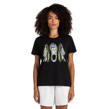 Imagem de Camiseta Comfy Corre Olympikus Feminina, Preto, M