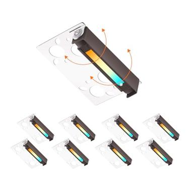 Imagem de CLOUDY BAY [Pacote com 8] 4 polegadas 3W 5CCT Hardscape Paver Lights, Retainng Wall Lights Outdoor, IP65 Impermeável, 2700K/3000K/3500K/4000K/5000K Selecionável, 12V-15 VAC/DC Baixa Voltagem, Lente