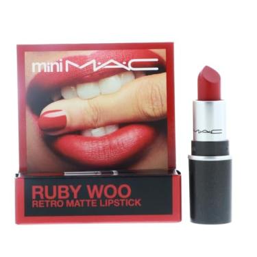 Imagem de MAC M·A·Cximal Mini batom fosco sedoso rubi, 1,7 g, vermelho
