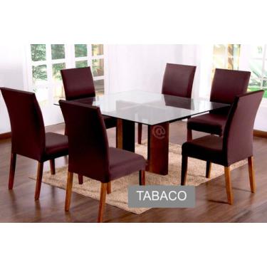Imagem de Capa Pra Cadeira Jantar Para Mesa 6 Lugares Malha Gel - Ravi Enxovais,