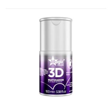 Imagem de Matizador 3D Magic Color Platinum Branco efeito platinado 100ml