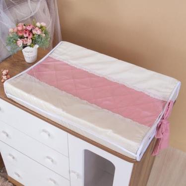 Imagem de Trocador Bebê Cômoda Americano Anatômico Capa Impermeável Antonella Ro