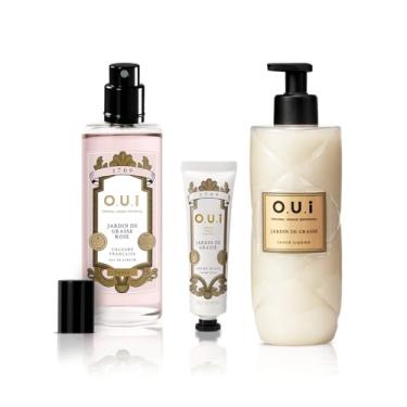Imagem de O.U.i Combo Jardin De Grasse: Eau De Parfum Rose 100ml + Sabonete Líquido 400ml + Creme para as Mãos 30g
