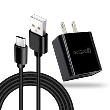 Imagem de Carregador de 3 metros para Motorola G 5G/G Stylus 5G 2022/2023, Razr/Razr+ 2023, G Power 5G 2023/2024, Mote Edge 2021/2022, Moto Z4/Z3/Z2/Z, G Play, G Pure, One Ace, One 5G Cabo de carregamento USB C