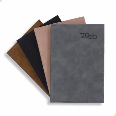 Imagem de Kit com 2 Agendas Capa Camurça | Design Sofisticado | Ideal para Anotações, Planejamento Diário, Trabalho, Estudos, Organização Pessoal e Presente Executivo | 21x14,5cm Capa Premium (Sortidas)