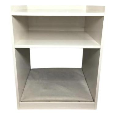 Imagem de Mesa De Cabeceira Pet Cor offWhite Com Nicho E Colchão Incluso Tuffare