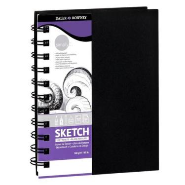 Imagem de Sketchbook com Espiral Daler Rowney Simply A4 100g 54 Folhas