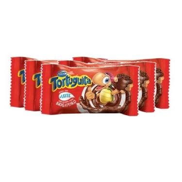 Imagem de Kit 5 Chocolate Arcor Tortuguita Recheio Brigadeiro 15,5g