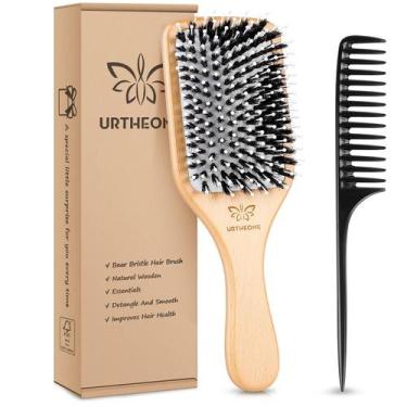 Imagem de Escova de cabelo URTHEONE Boar Bristle & Styling Comb Set Wood