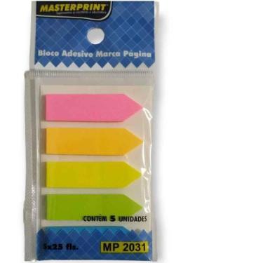 Imagem de Marcador de Página Seta Neon 5x25 Folhas Masterprint