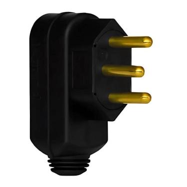 Imagem de Plugue Daneva 2P+T 10A Preto