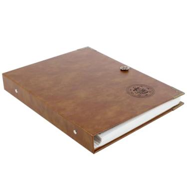 Imagem de KHZSPP Porta-livros de coleção de moedas para colecionadores, estojo de armazenamento de papel-moeda de grande capacidade para suprimentos de coleção de moedas, cédulas, quartos 30 × 24 × 4 cm